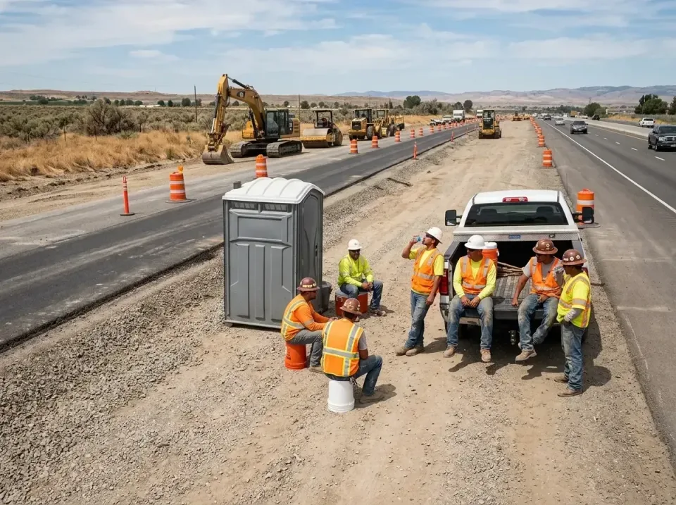 highway-road-construction-crew-007 — frequently asked questions, Porta Potty and Restroom Rentals in Palm Springs, CA